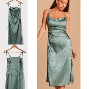 Lulu’s Satin Midi Dress